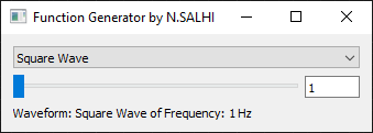 Serial Frequency Generator GUI