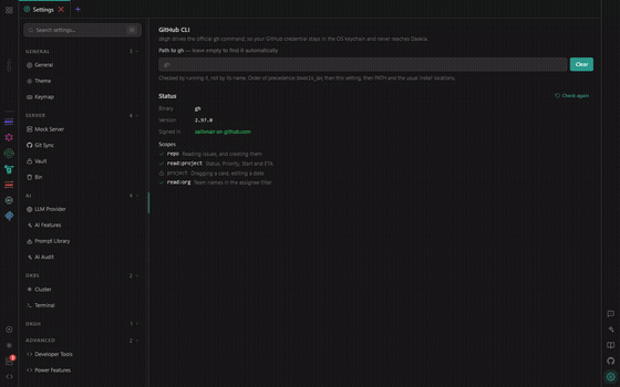 Mock Server settings — port range and defaults