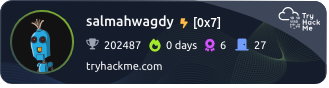 salma-h-wagdy's tryhackme stats