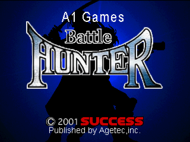 Tela inicial de Battle Hunter executada no port recompilado para Linux