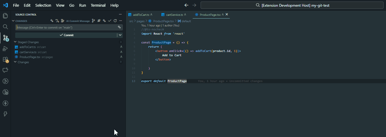 Auto Branch and Commit
