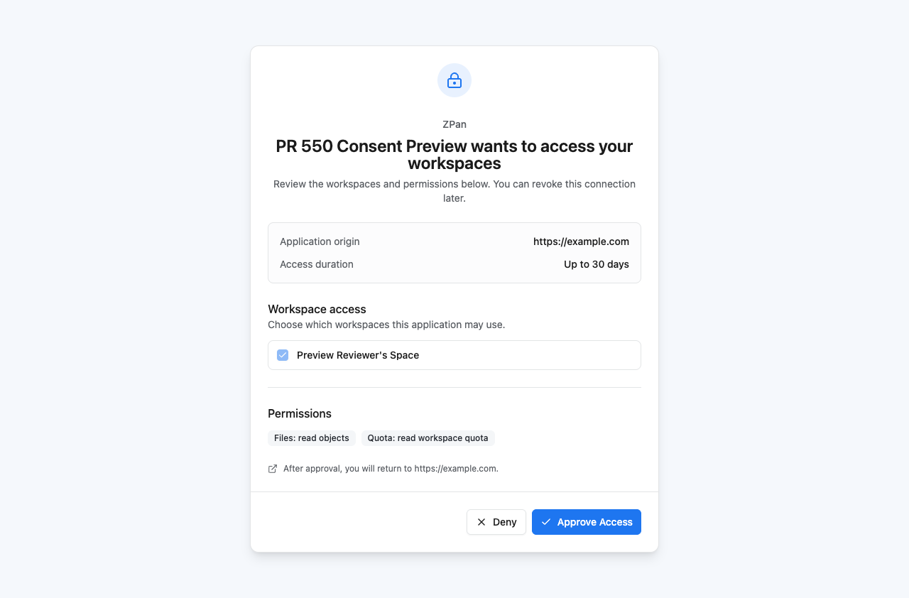 RFC 9396 workspace consent