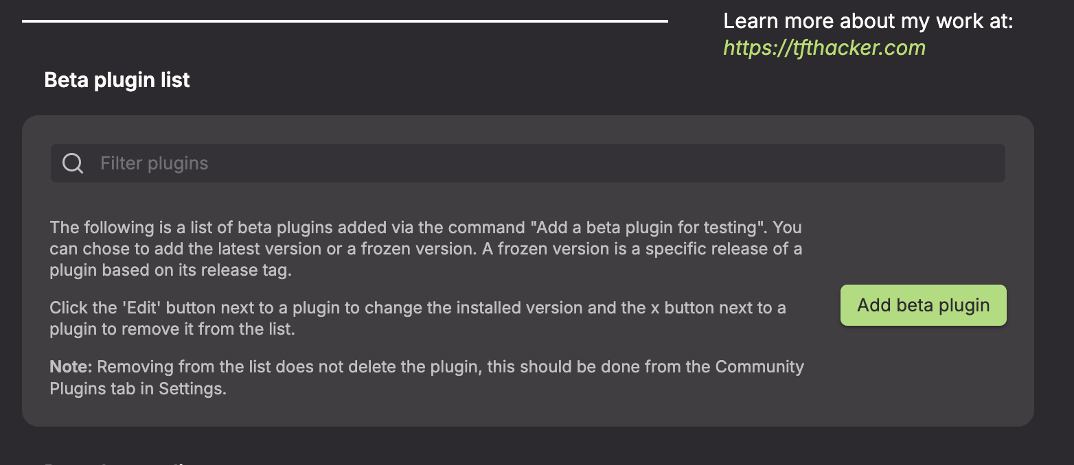 BRAT beta plugin list