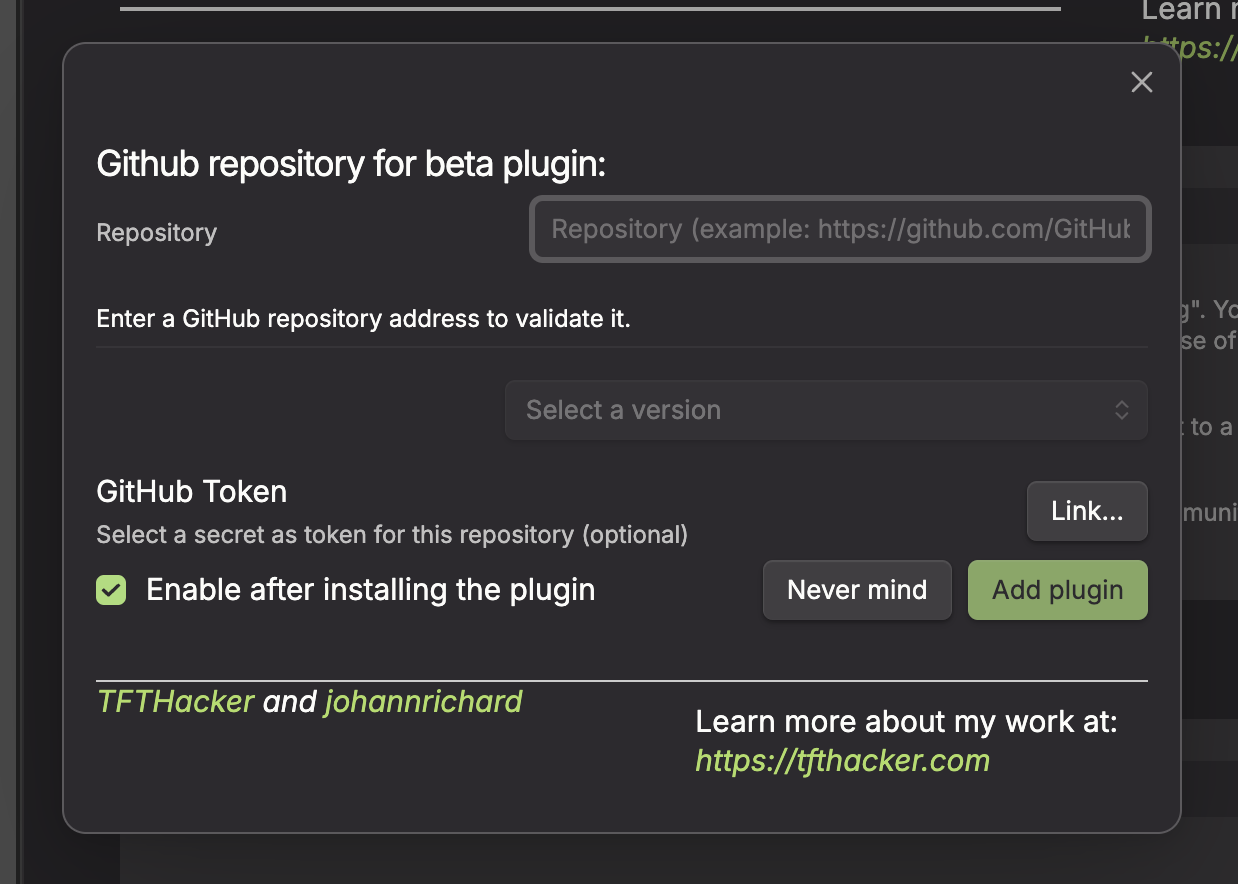 BRAT add beta plugin