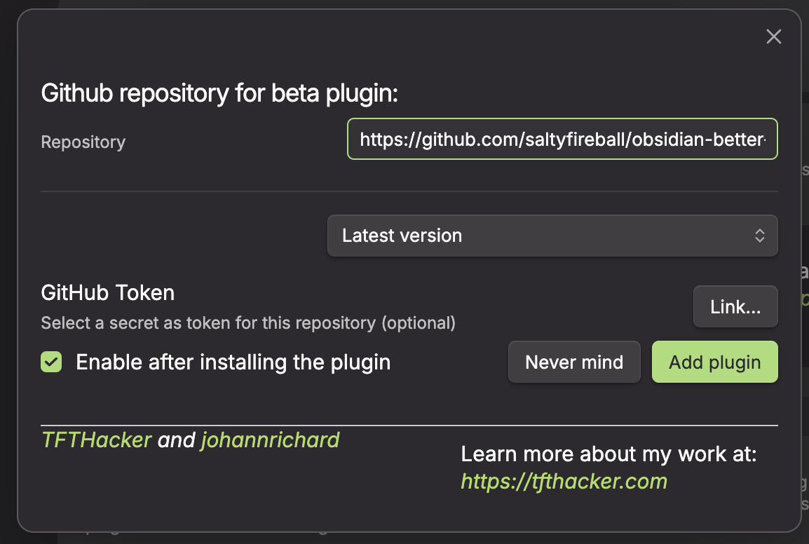 BRAT beta plugin filled