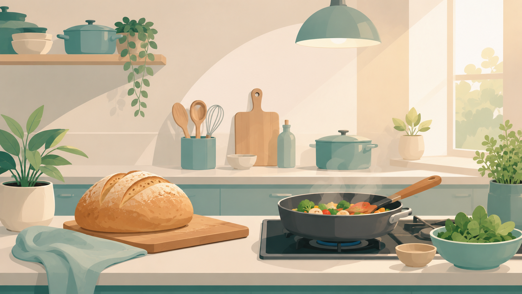 Cooking and food culture illustration