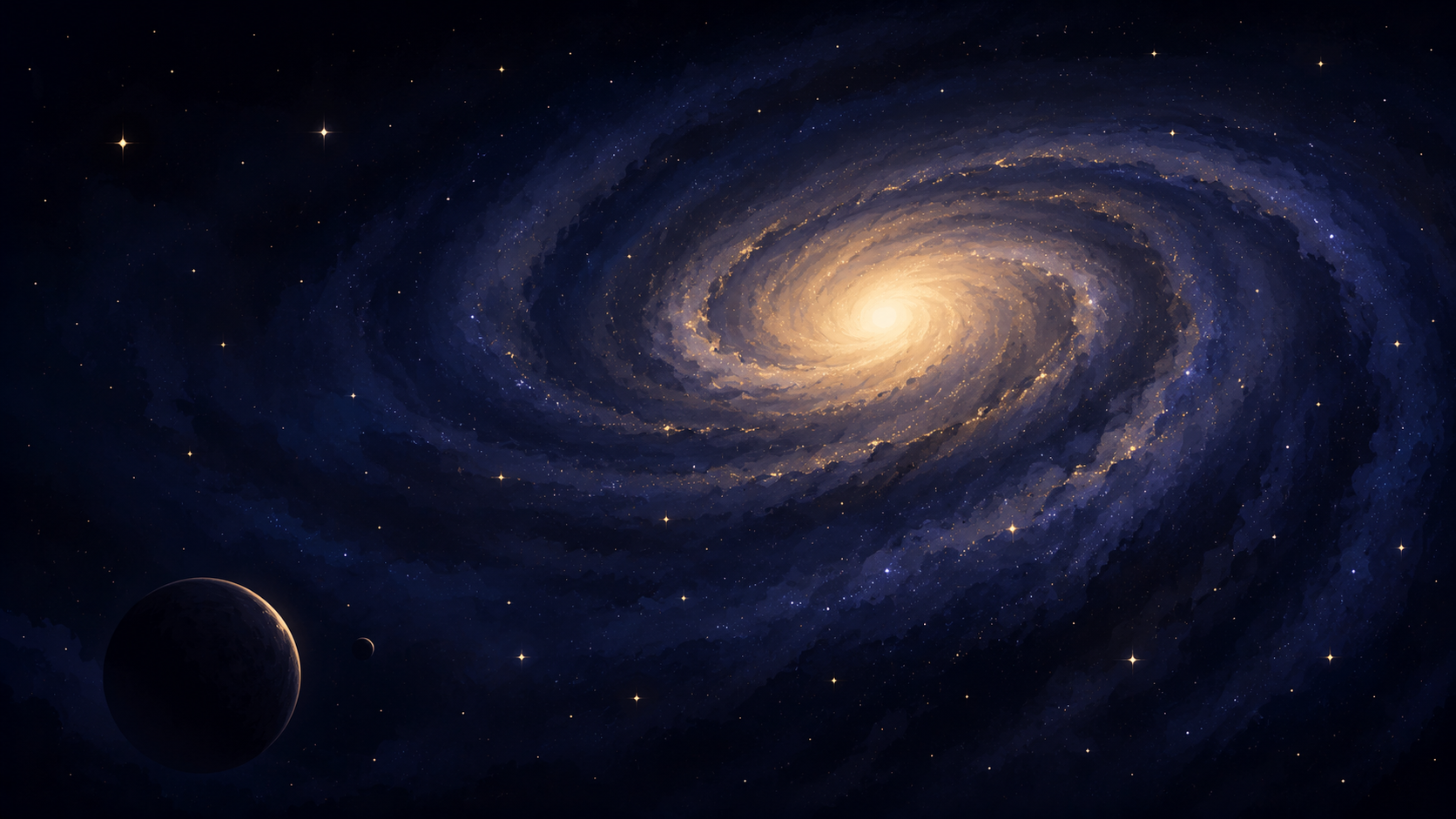 Astrophysics and cosmology illustration