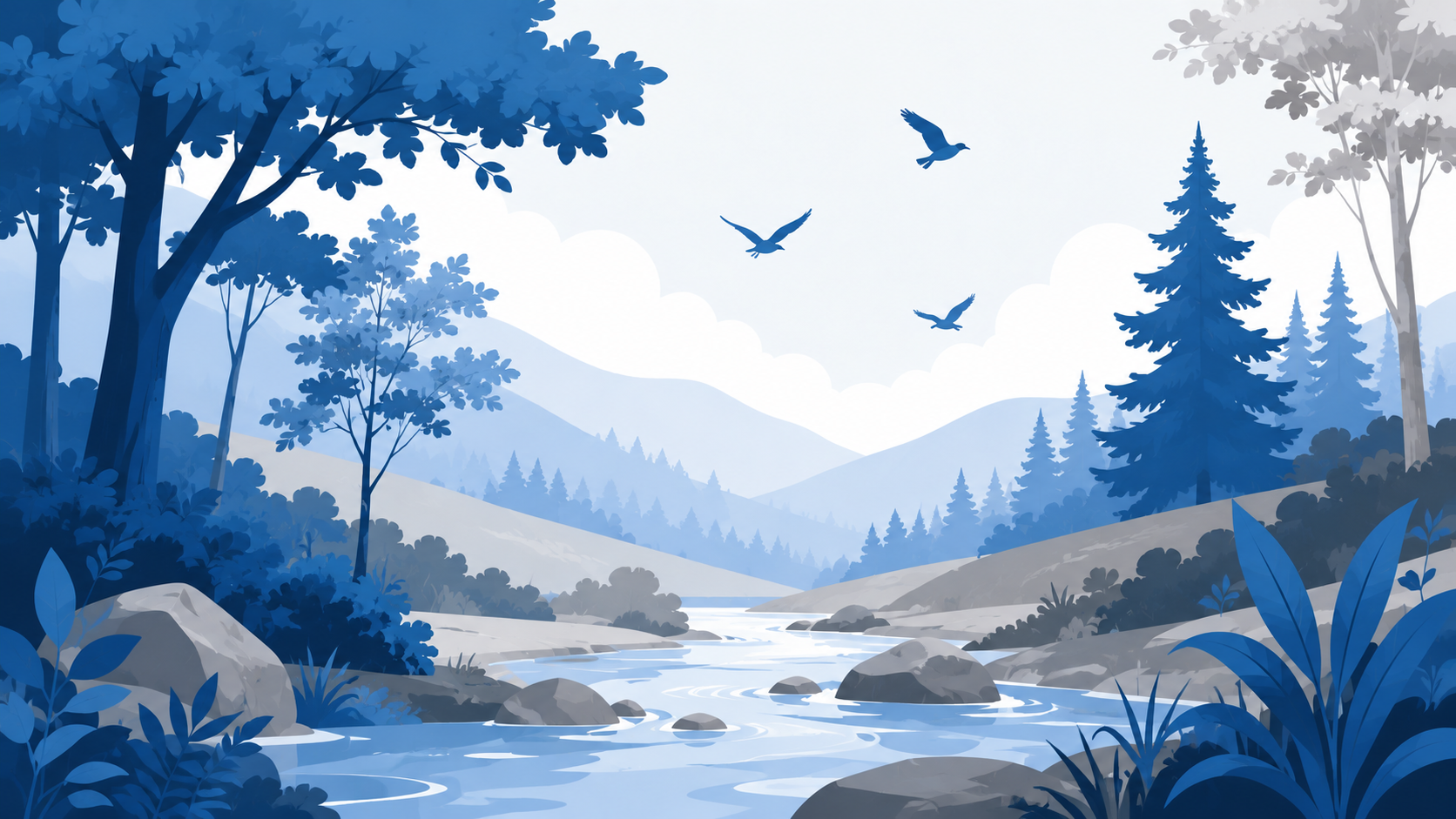 Environmental science and ecology illustration