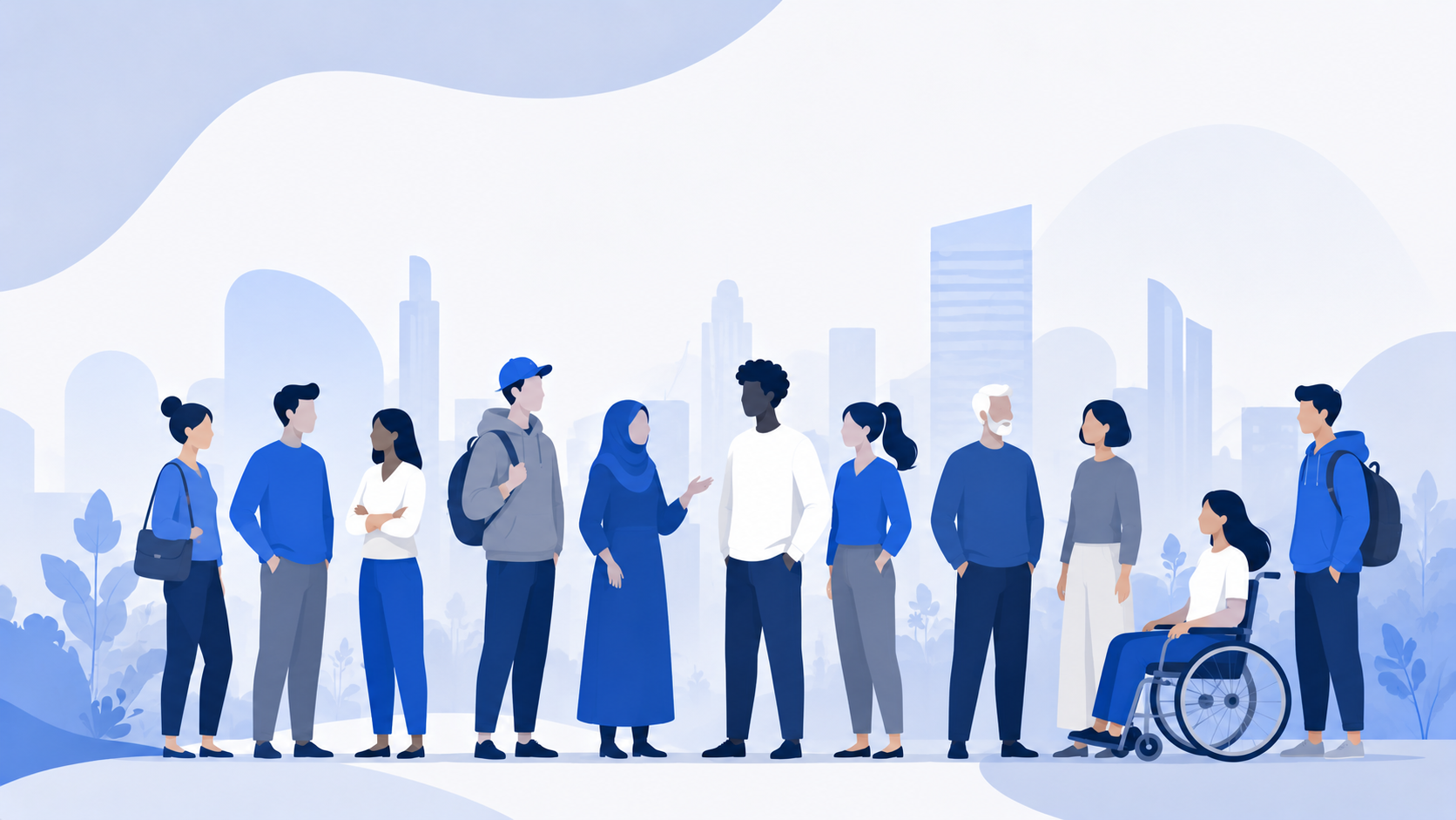 Sociology and modern culture illustration