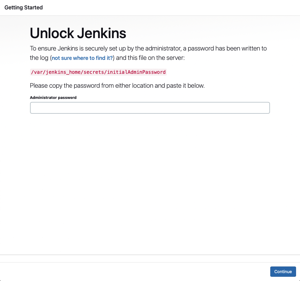 Unlock Jenkins