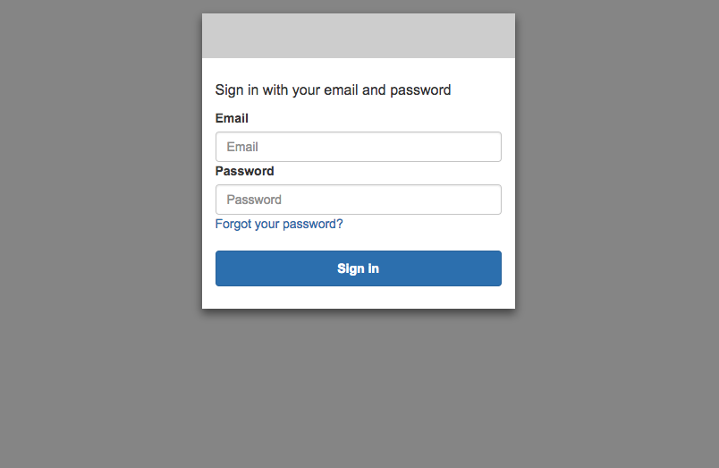 Cognito login