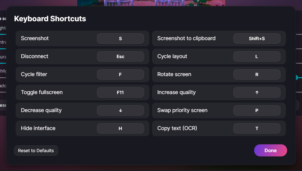 Shortcuts