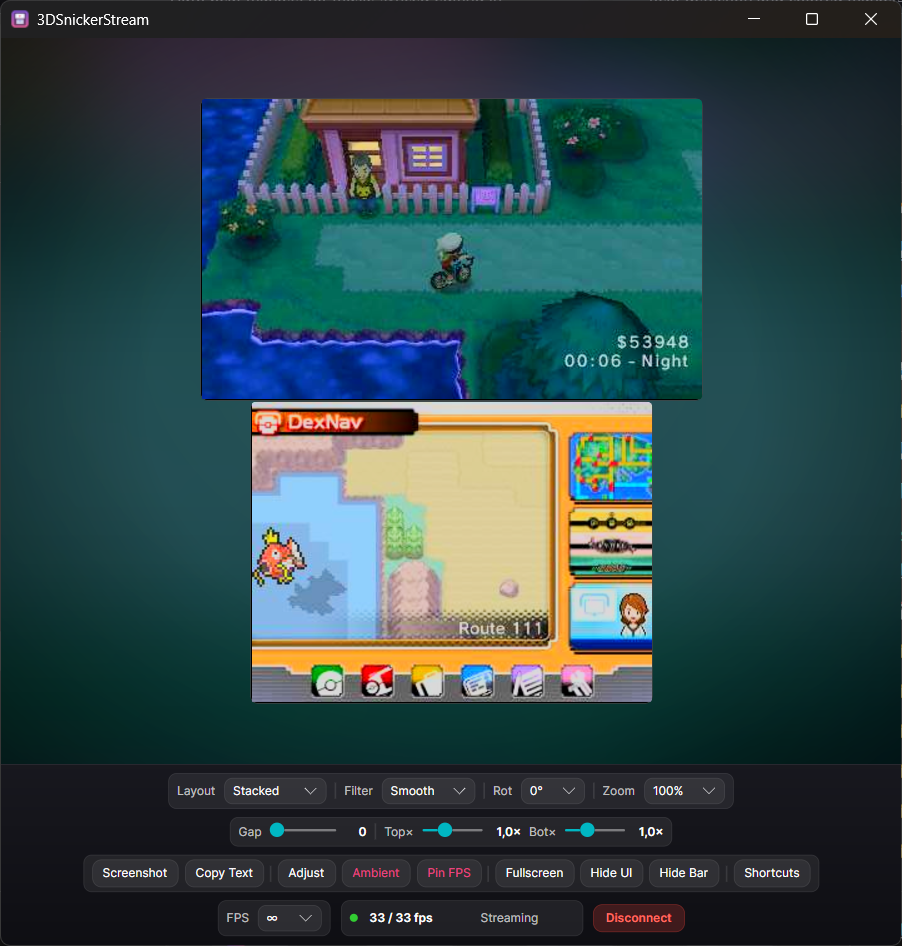 Stream view