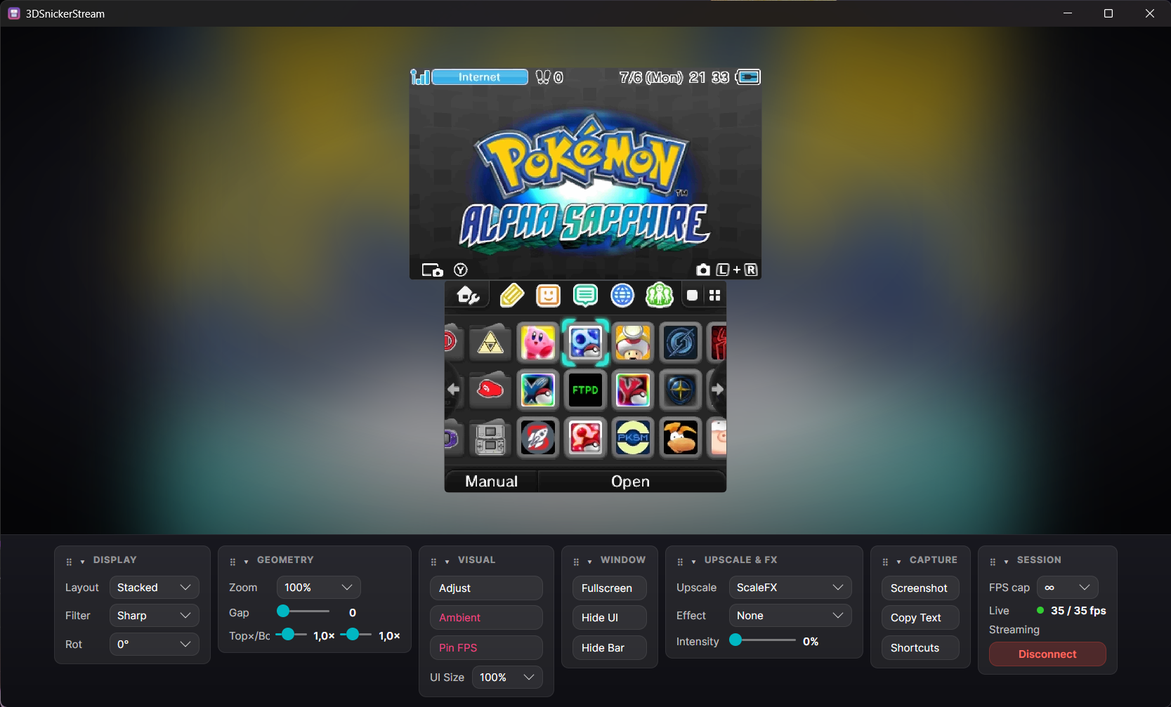 Stream view