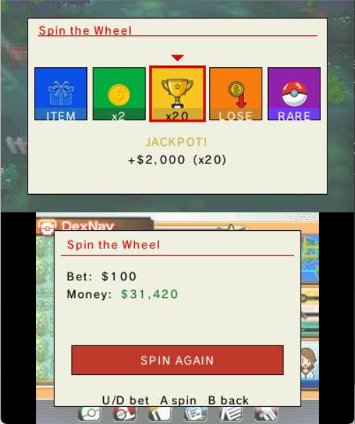 Spin the Wheel landing a big multiplier