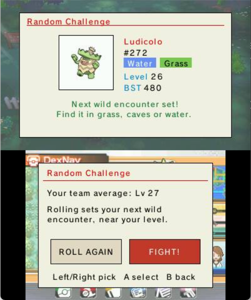 Random Challenge — a rolled wild encounter