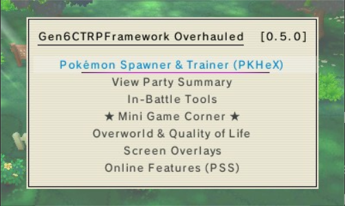 Gen6 CTRPluginFramework Overhauled — Nintendo 3DS Plugin for Pokémon X ...