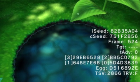 RNG Tracking++ — initial seed, frame, target frame, TinyMT and TSV/TRV on the HUD