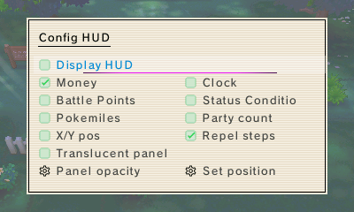 HUD Configuration