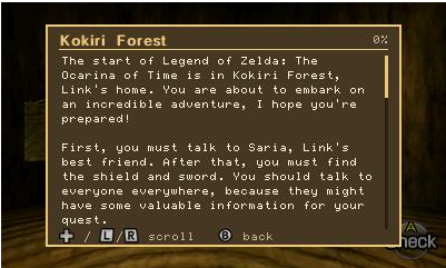The embedded Game Guide reader