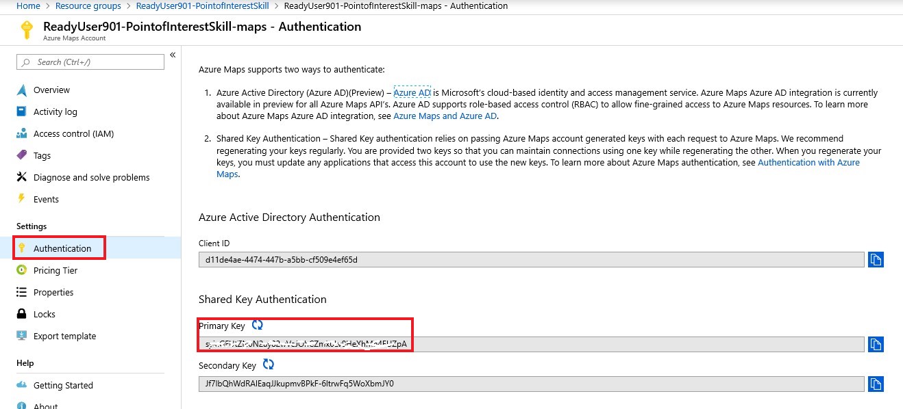 Azure Maps Key