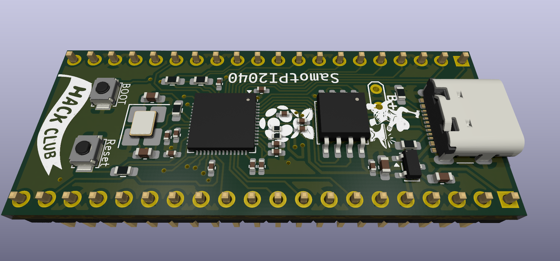 Samot2040 devboard, from the project README