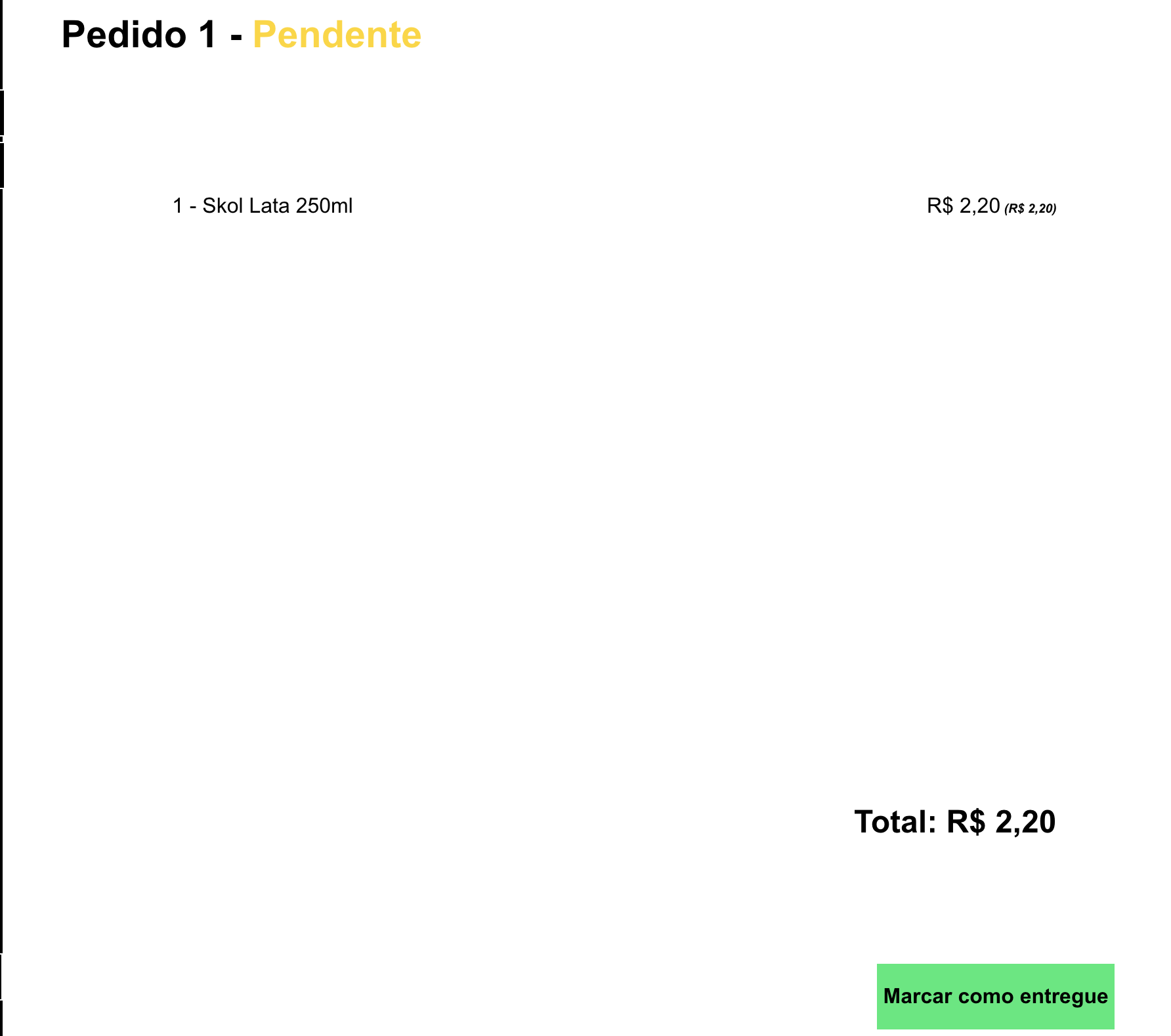 Detalhes pedidos Admin