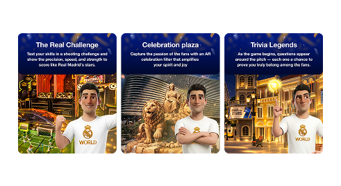 Real Madrid World — home screen