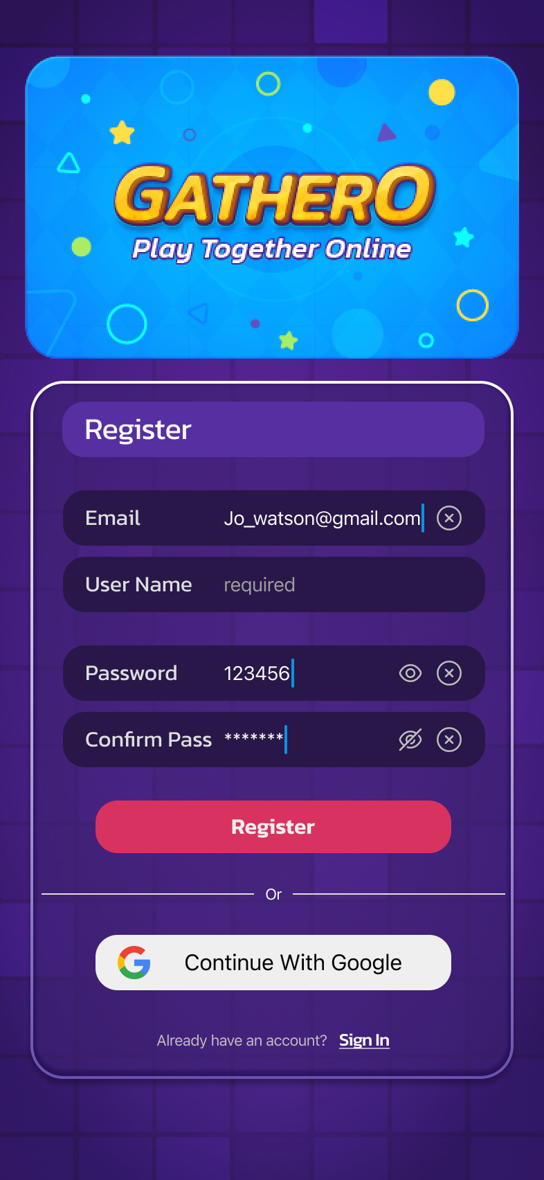 Registration