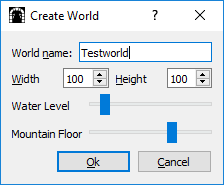 world creation window