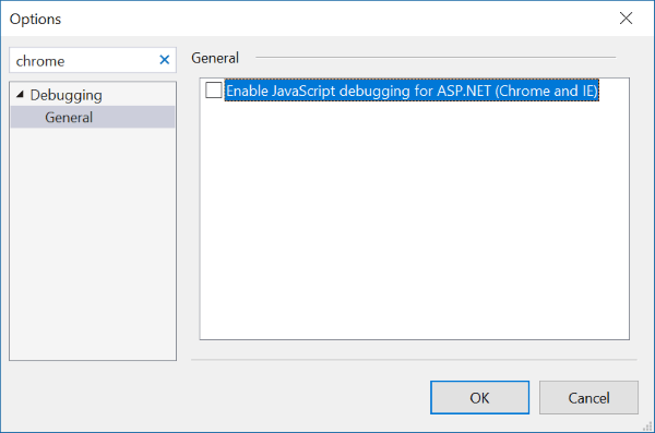 Debugger options