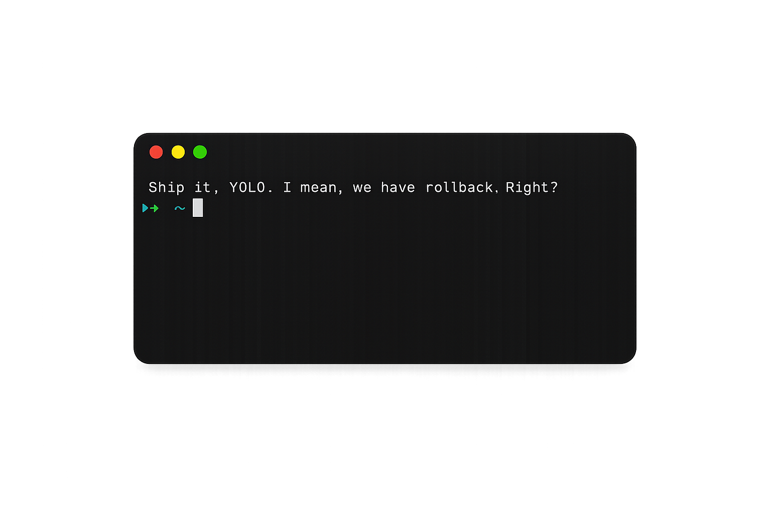Terminal with DOaaS-style message