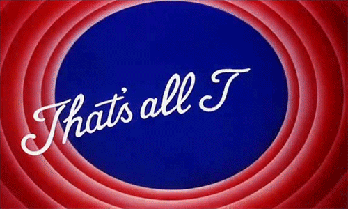 "that's all folks" des looney toons