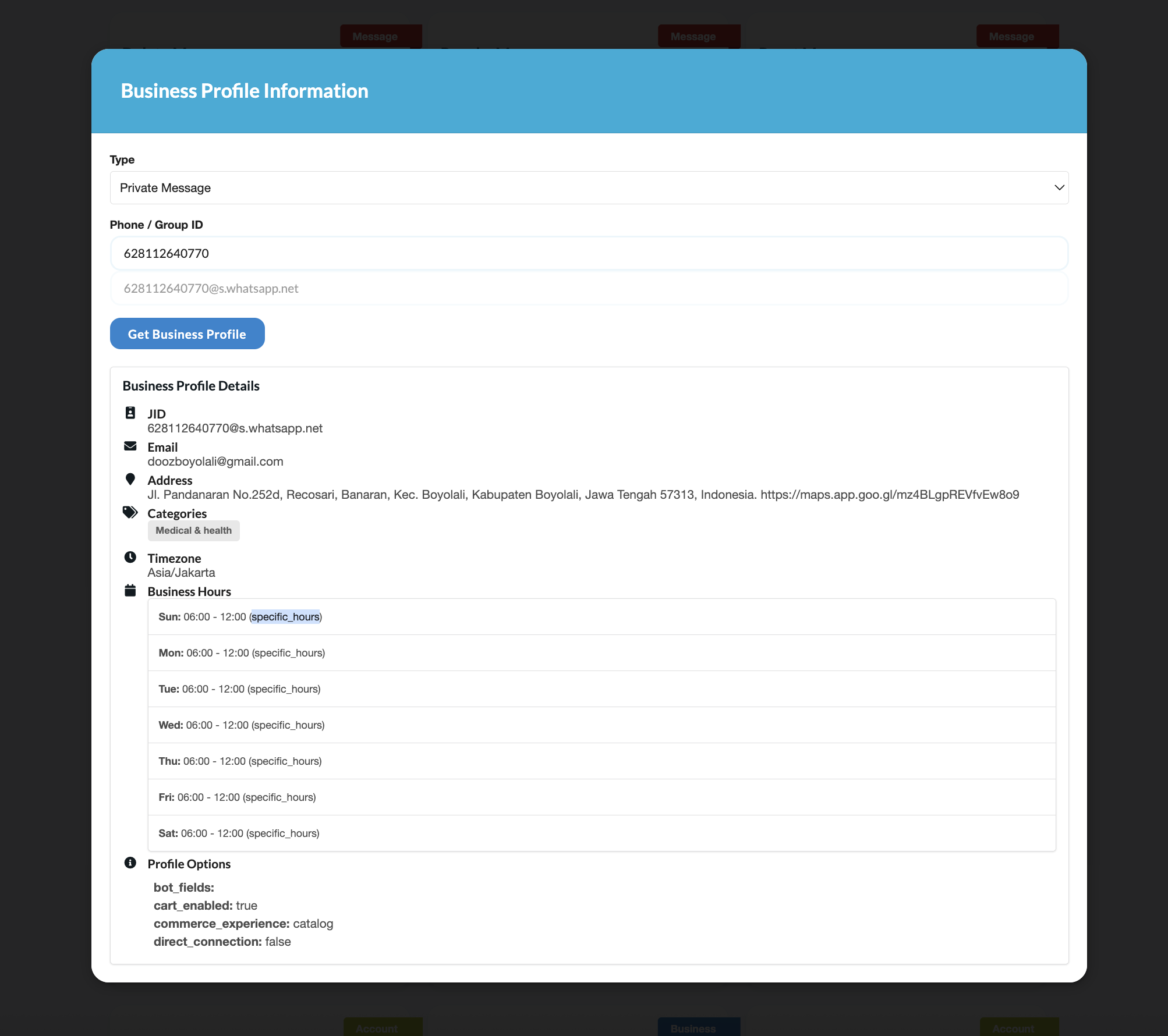 Business Profile