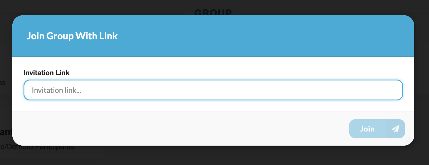 Join Group with Link