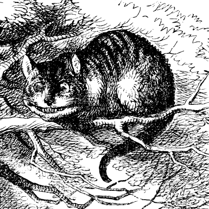 Wikipedia picture of the Cheshire Cat