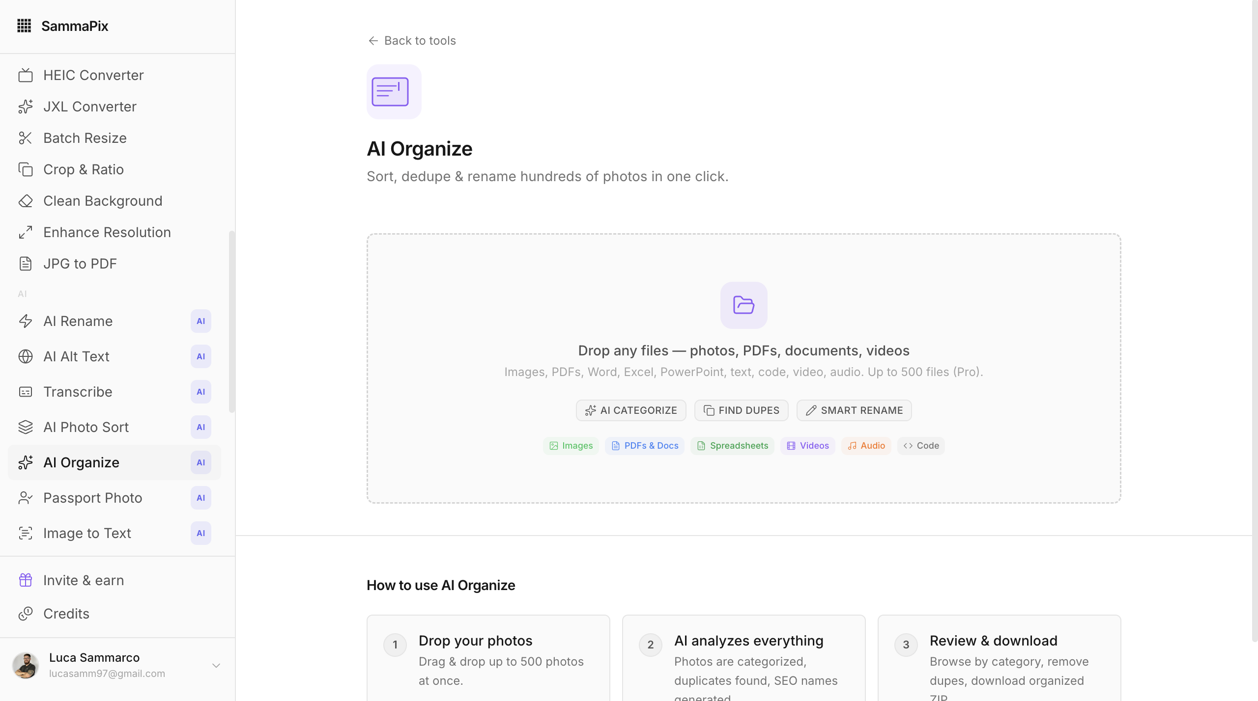 SammaPix — AI Photo Workflow