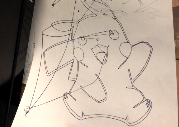 Details of the drawings before adding pen-lift control