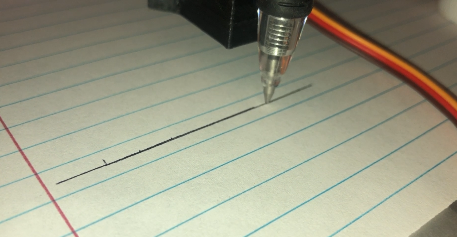 Repeatability experiments with the drawing toolpath