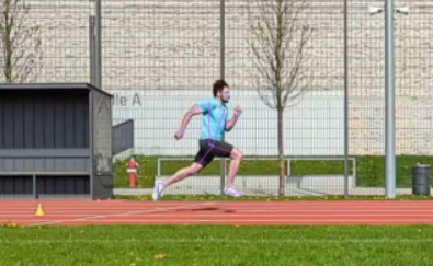 Body tracking and points mapped on the athlete
