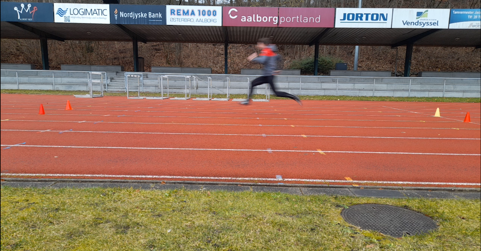 Footage from Danish athlete