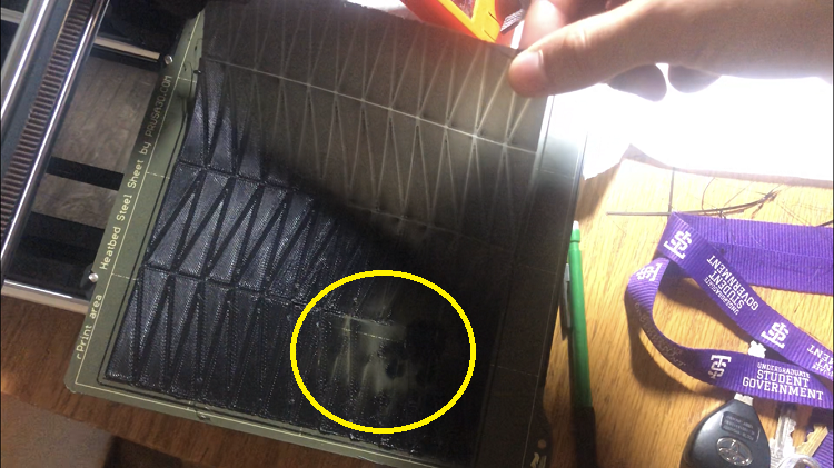 Problems with the first thin-layer print