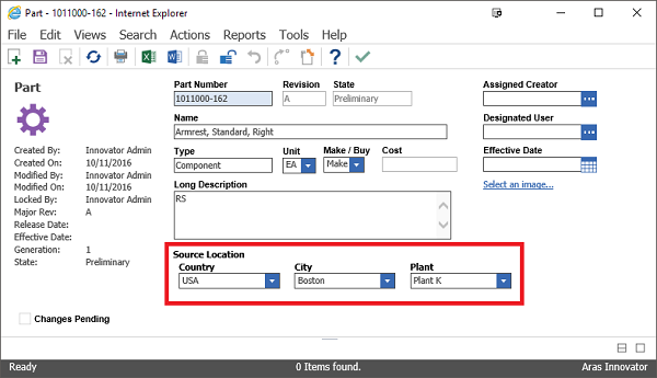 Cascading Filtered List Example