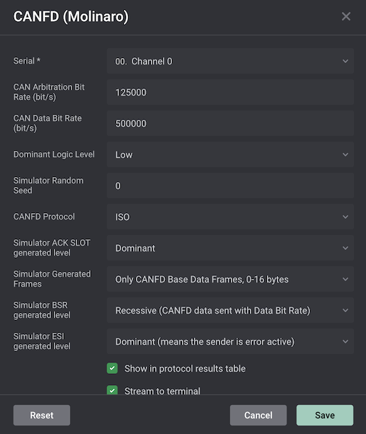 Setting Dialog