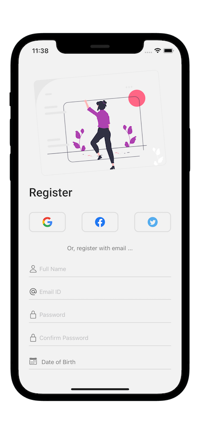 Register UI