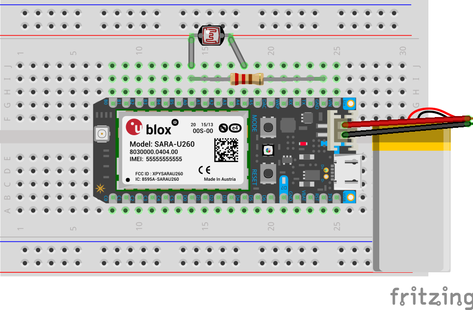 Fritzing Electron breadboard