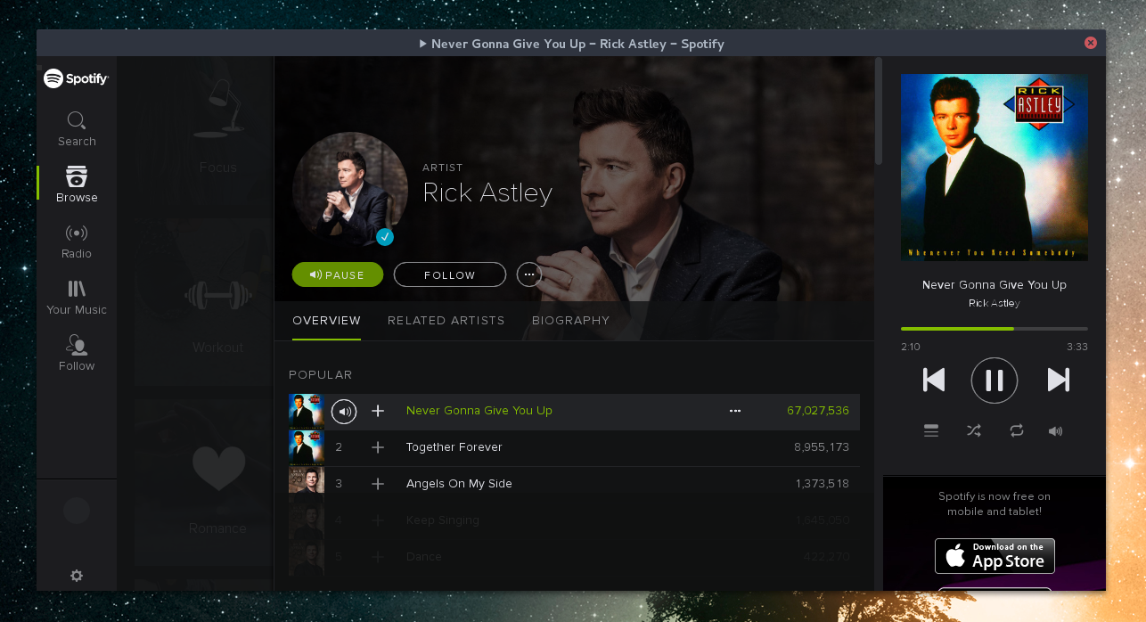 Spotify on Linux with a good taste of music
