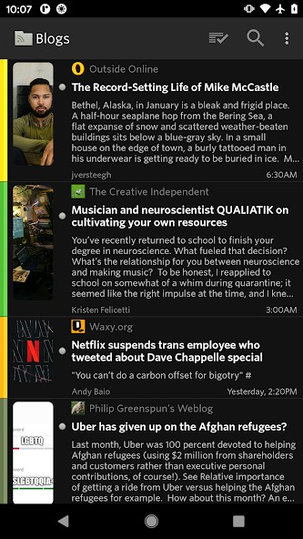 Screenshot 3 of NewsBlur — opens full size