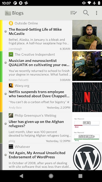 Screenshot 4 of NewsBlur — opens full size