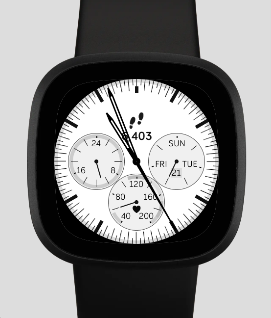 White Watch Face